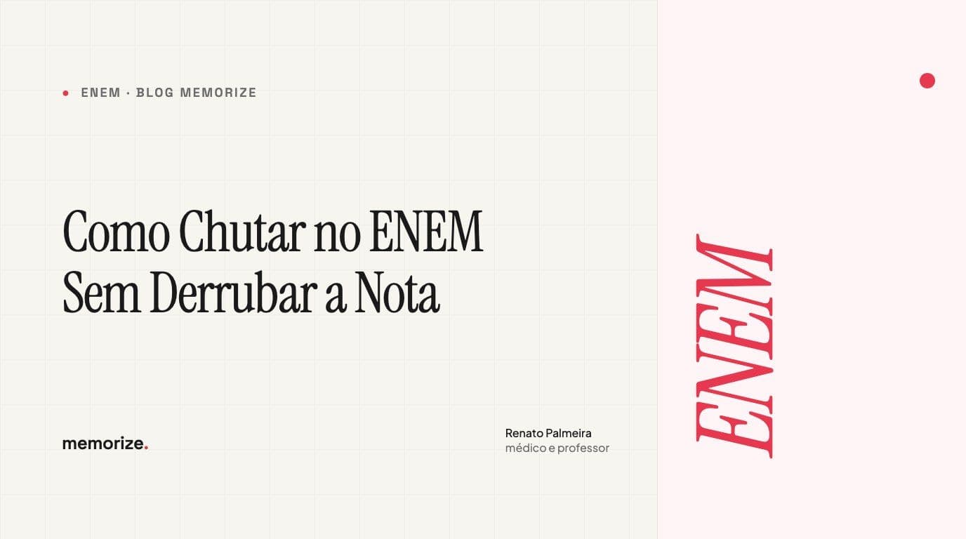 Como Chutar no ENEM Sem Derrubar a Nota (o que a TRI Perdoa e o que Ela Pune)