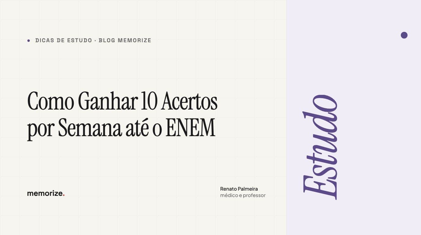 Como Ganhar 10 Acertos por Semana até o ENEM (o Método de 30 Dias)