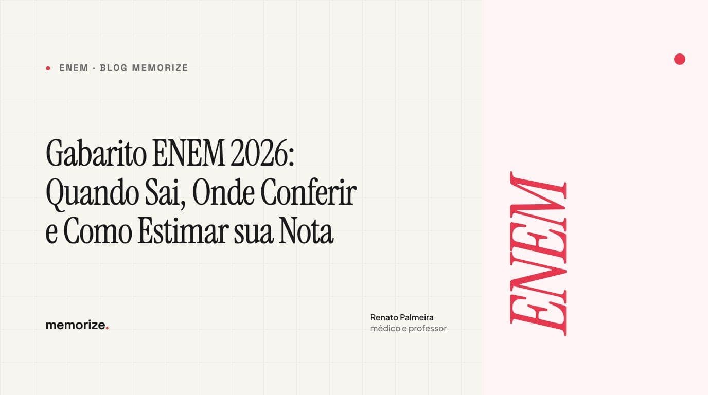 Gabarito ENEM 2026: Quando Sai, Onde Conferir e Como Estimar sua Nota