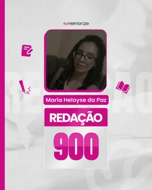 Card com a nota de um aluno no ENEM