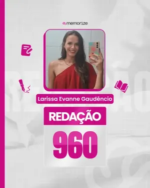 Card com a nota de um aluno no ENEM