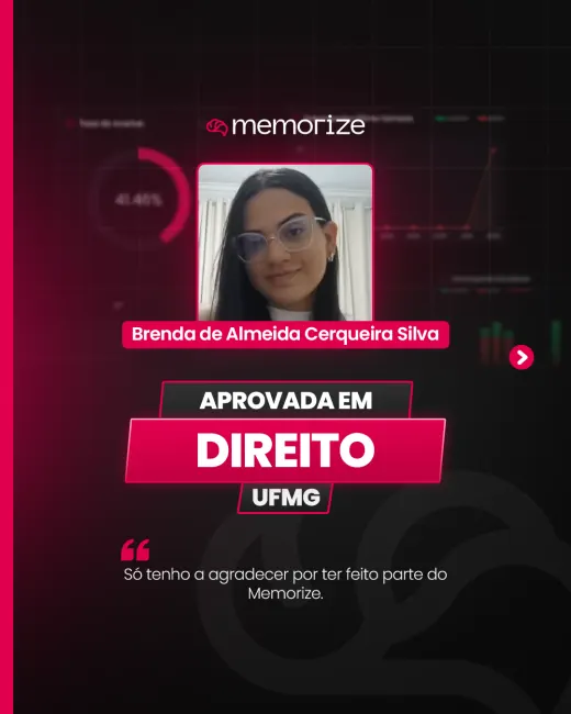 Depoimento de aluno aprovado do Memorize